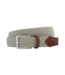 Athison Rayon gevlochten stretch riem beige