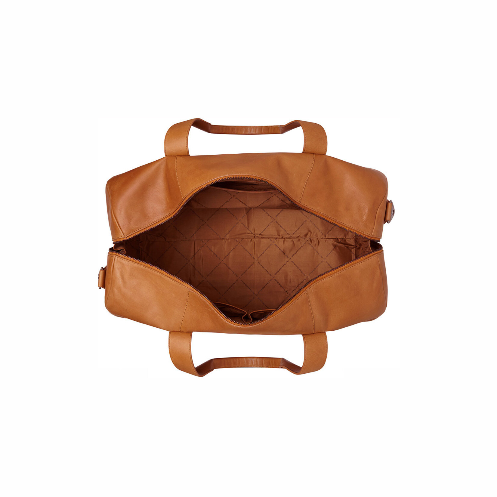 Chesterfield leren weekendtas Hudson cognac