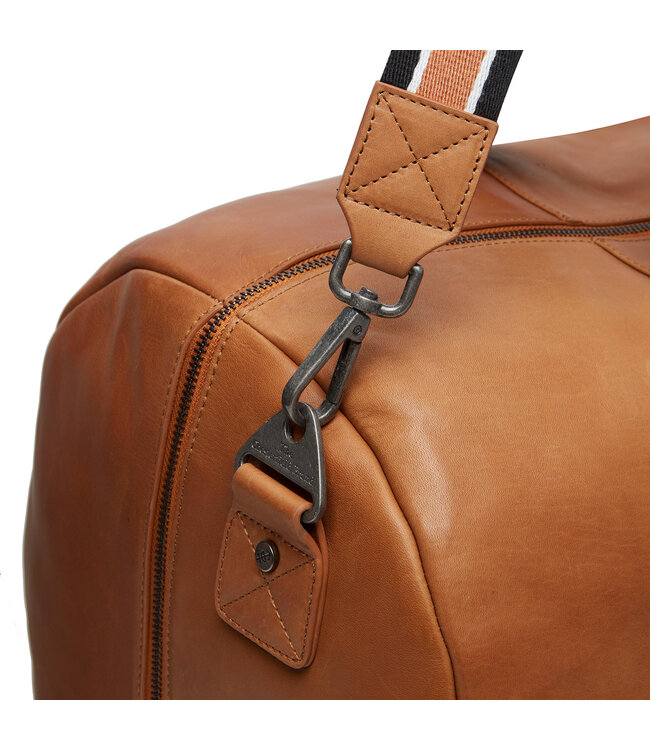 leren weekendtas Hudson cognac