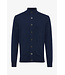 vest met ritssluiting en knopen marine