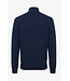 vest met ritssluiting en knopen marine