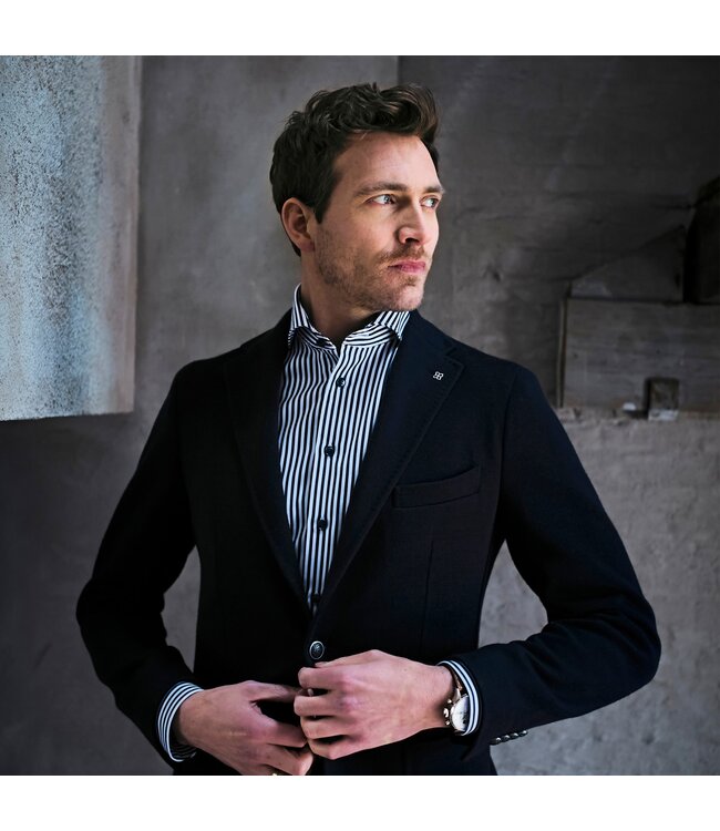 slim fit overhemd marine streep