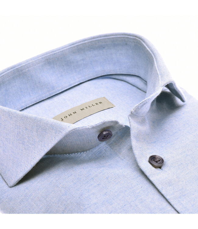 slim fit easy care overhemd lichtblauw