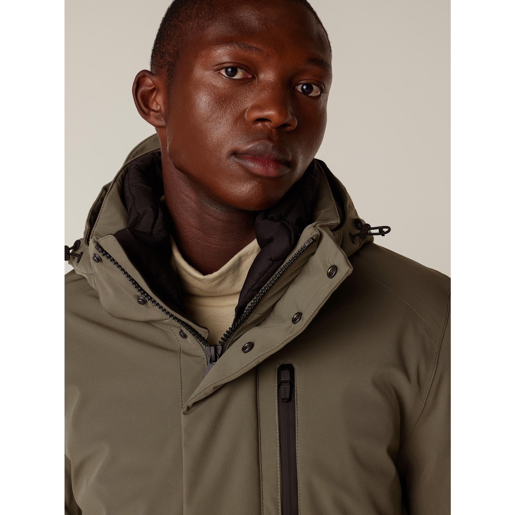 Reset Charleston parka zand