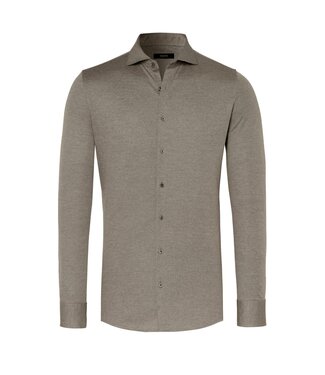 Desoto Luxury jersey overhemd beige twill