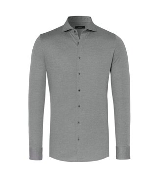 Desoto Luxury jersey overhemd grijs twill