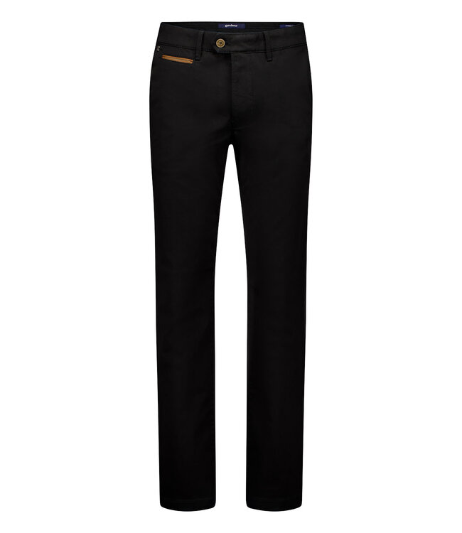 Benny-3 modern fit winter chino zwart