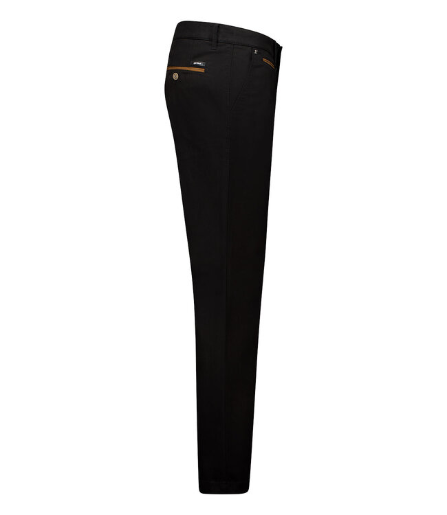 Benny-3 modern fit winter chino zwart