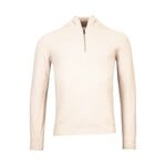 Thomas Maine wollen trui met korte rits beige