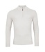 Thomas Maine cashmere trui met korte rits off white