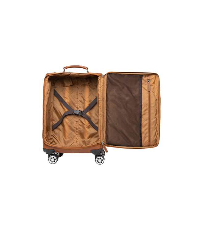 leren trolleykoffer Key Largo cognac