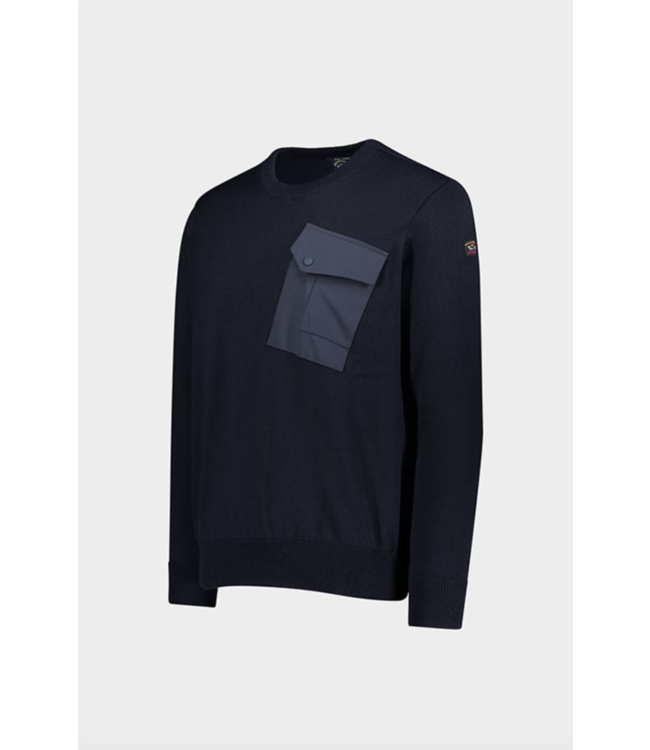 wollen trui met Typhoon details marine