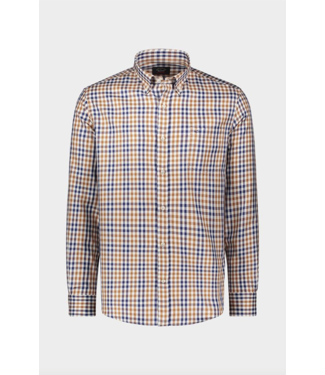 Paul & Shark regular fit overhemd blauw ruit