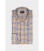 regular fit overhemd blauw ruit