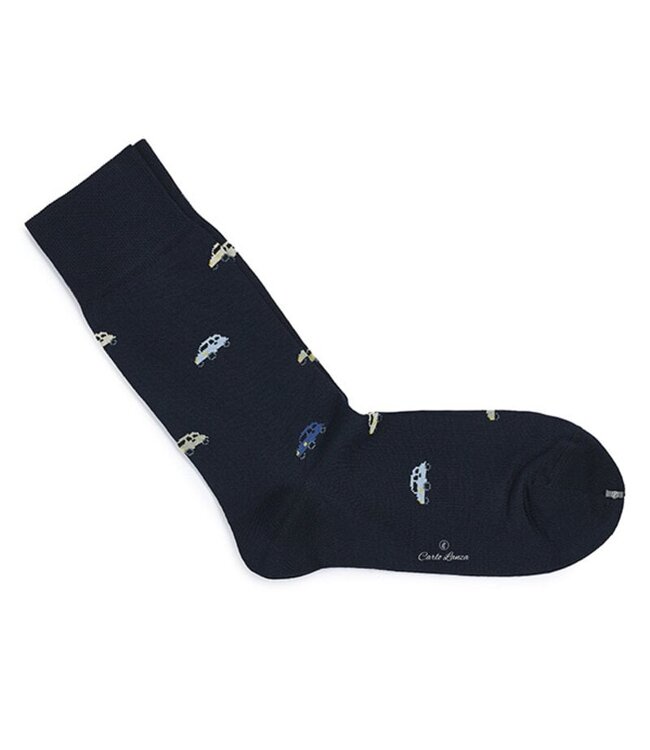 katoenen sokken Italiaanse auto marine