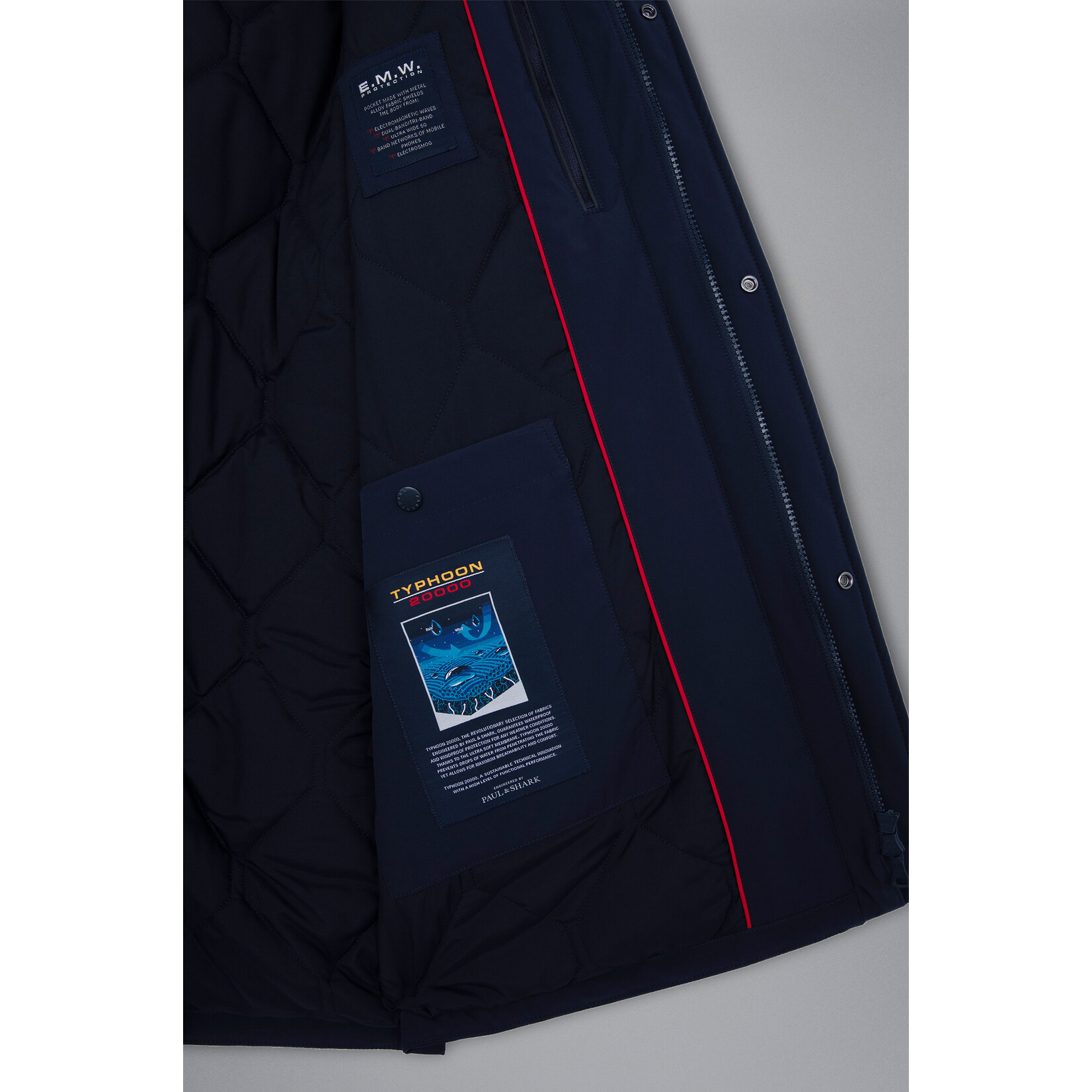 Paul & Shark 4X4 stretch Typhoon® coat marine