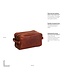 leren toilettas Stacey cognac