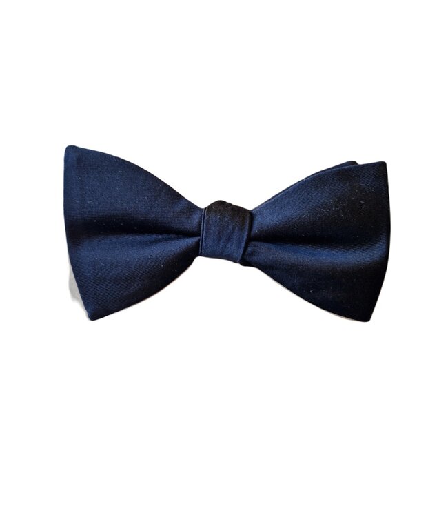zijden vlinderdas nachtblauw