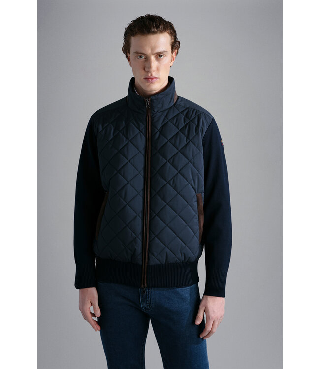 wollen hybride vest Typhoon details marine