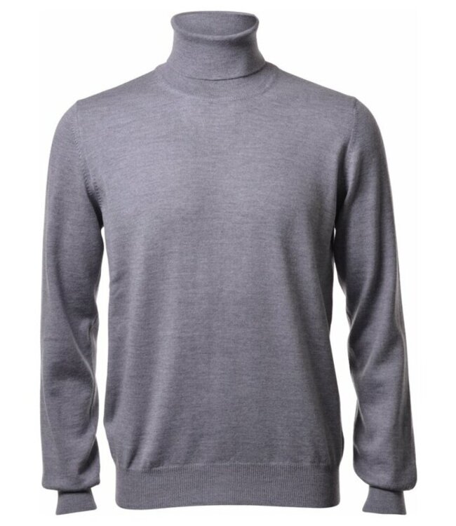 merino wollen coltrui lichtgrijs