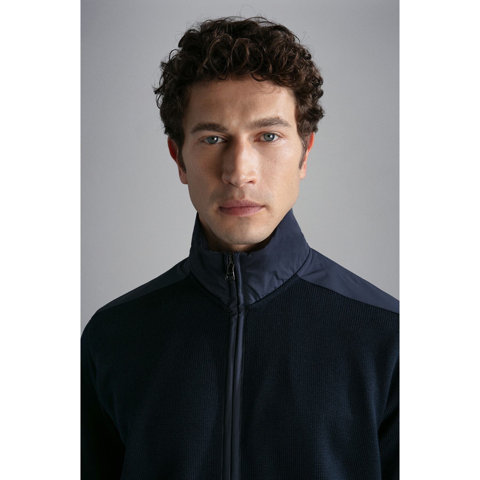 Paul & Shark wollen vest met Typhoon details marine