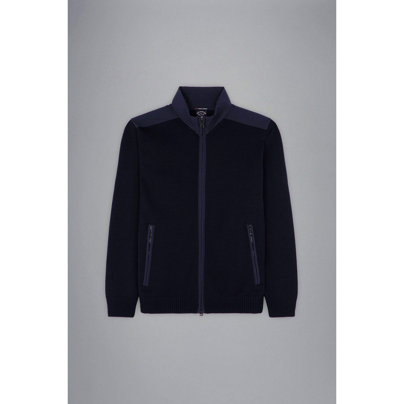 Paul & Shark wollen vest met Typhoon details marine