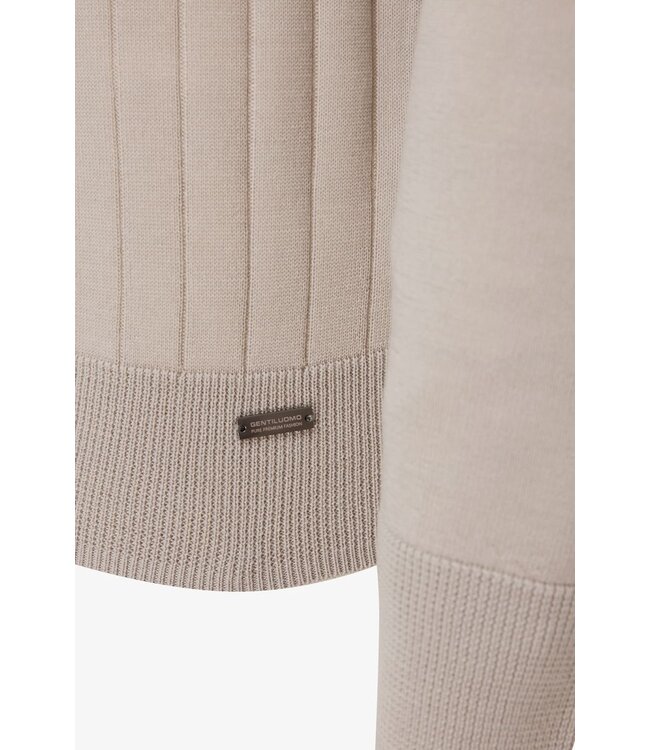 merino wollen coltrui beige