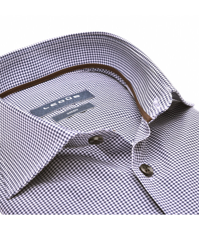 modern fit overhemd marine print