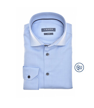 Ledûb slim fit overhemd lichtblauw