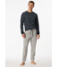 Schiesser badstof pyjama nachtblauw