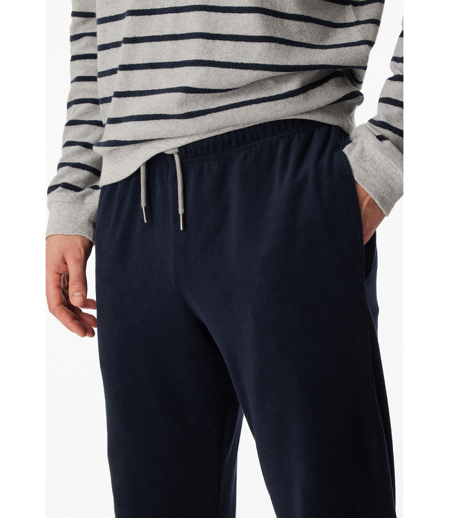 badstof pyjama grijs melange