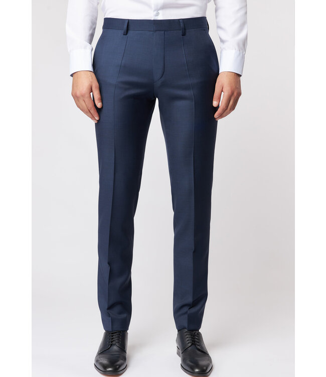 slim fit Marlane kostuum blauw