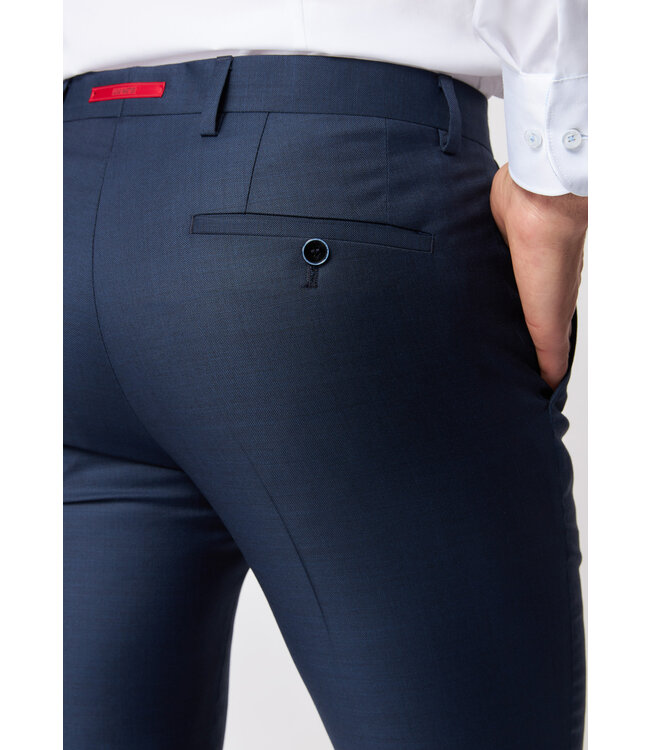 slim fit Marlane kostuum blauw