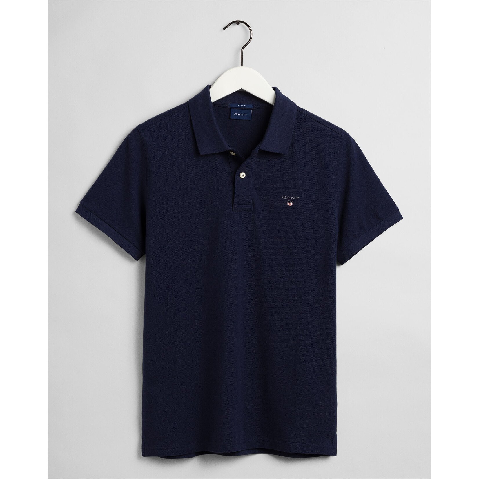 GANT polo korte mouw original piqué marine