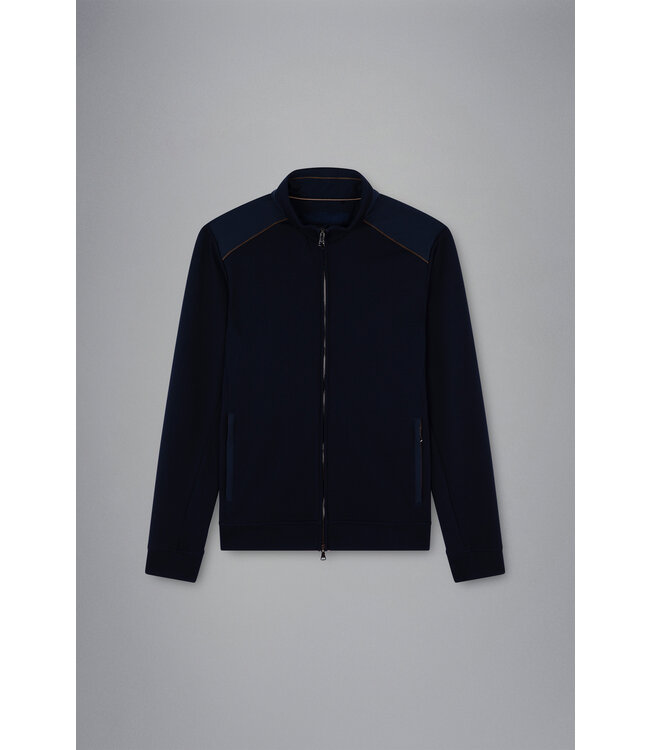 sweatvest met Alcantara® details marine
