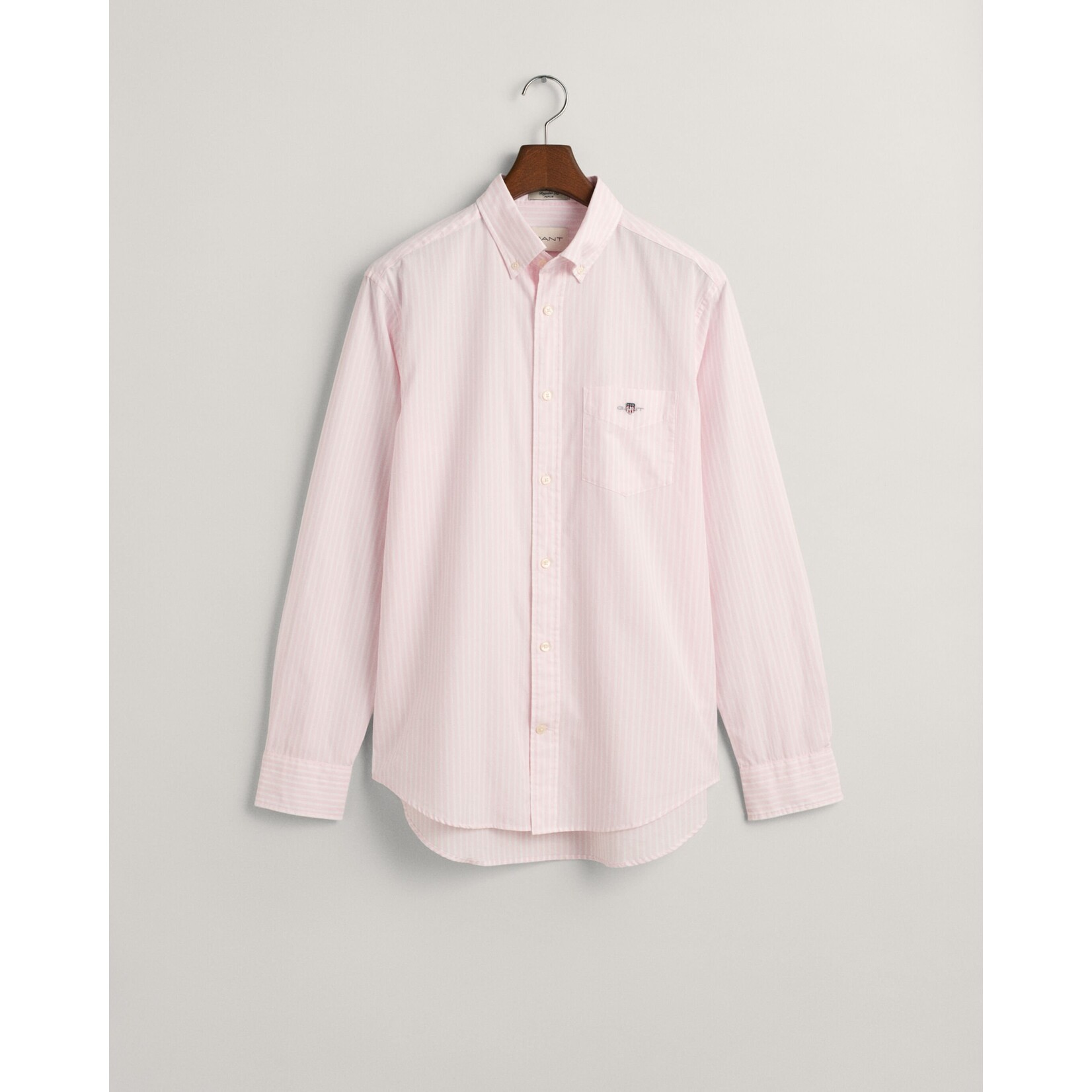 GANT regular fit overhemd roze streep