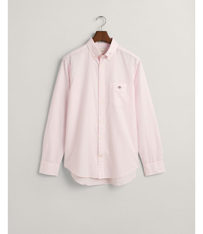 regular fit overhemd roze streep