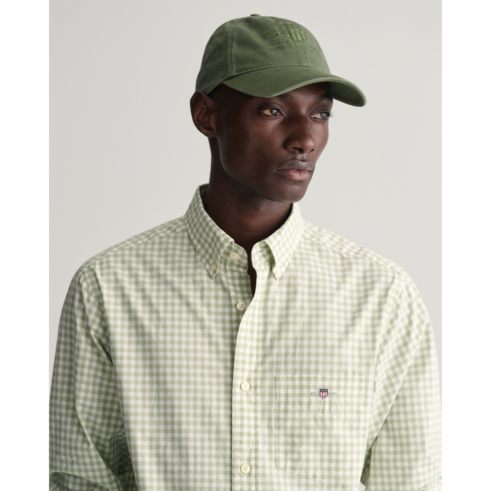 GANT regular fit overhemd matcha ruit