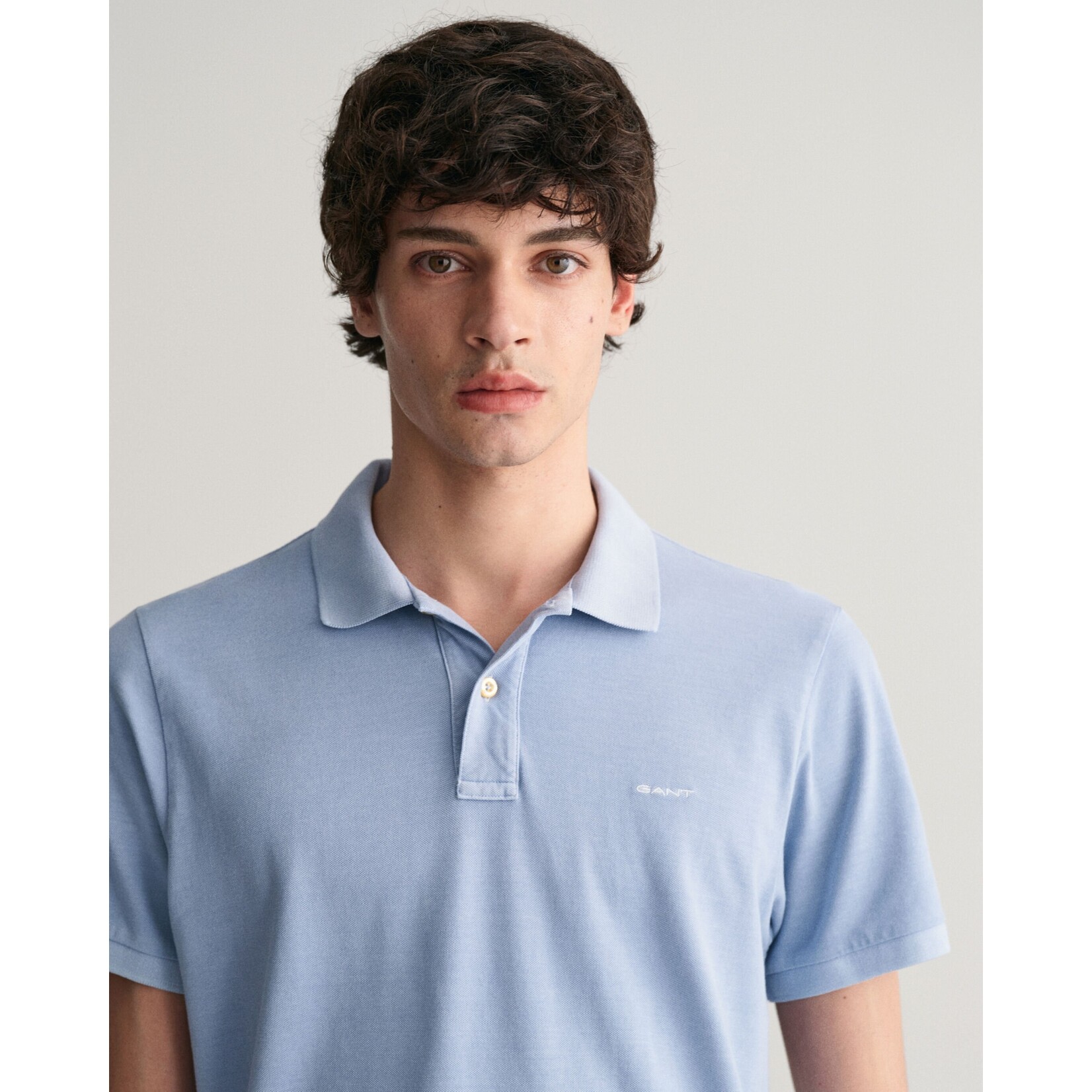 GANT sunfaded piqué polo bleu