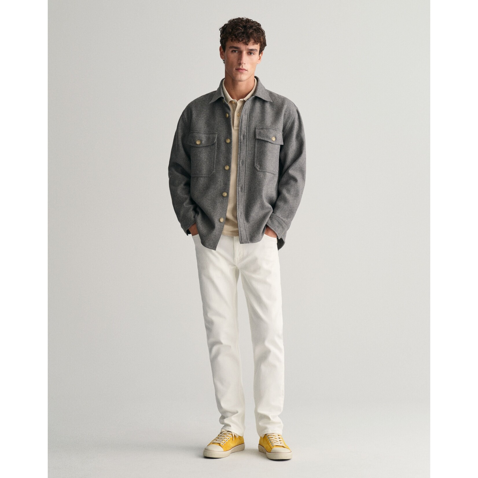 GANT sunfaded piqué polo beige