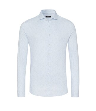 Desoto Luxury jersey overhemd lichtblauw print