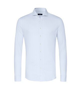 Desoto Luxury jersey overhemd blauw print