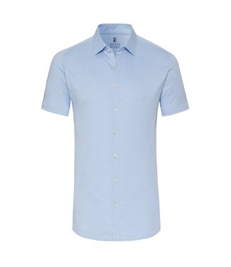 Desoto korte mouw overhemd lichtblauw