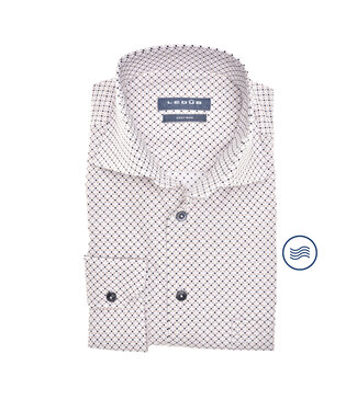 Ledûb modern fit easy care overhemd print