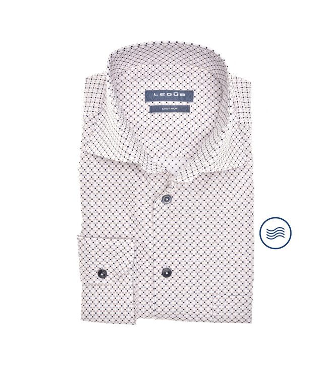 modern fit easy care overhemd print