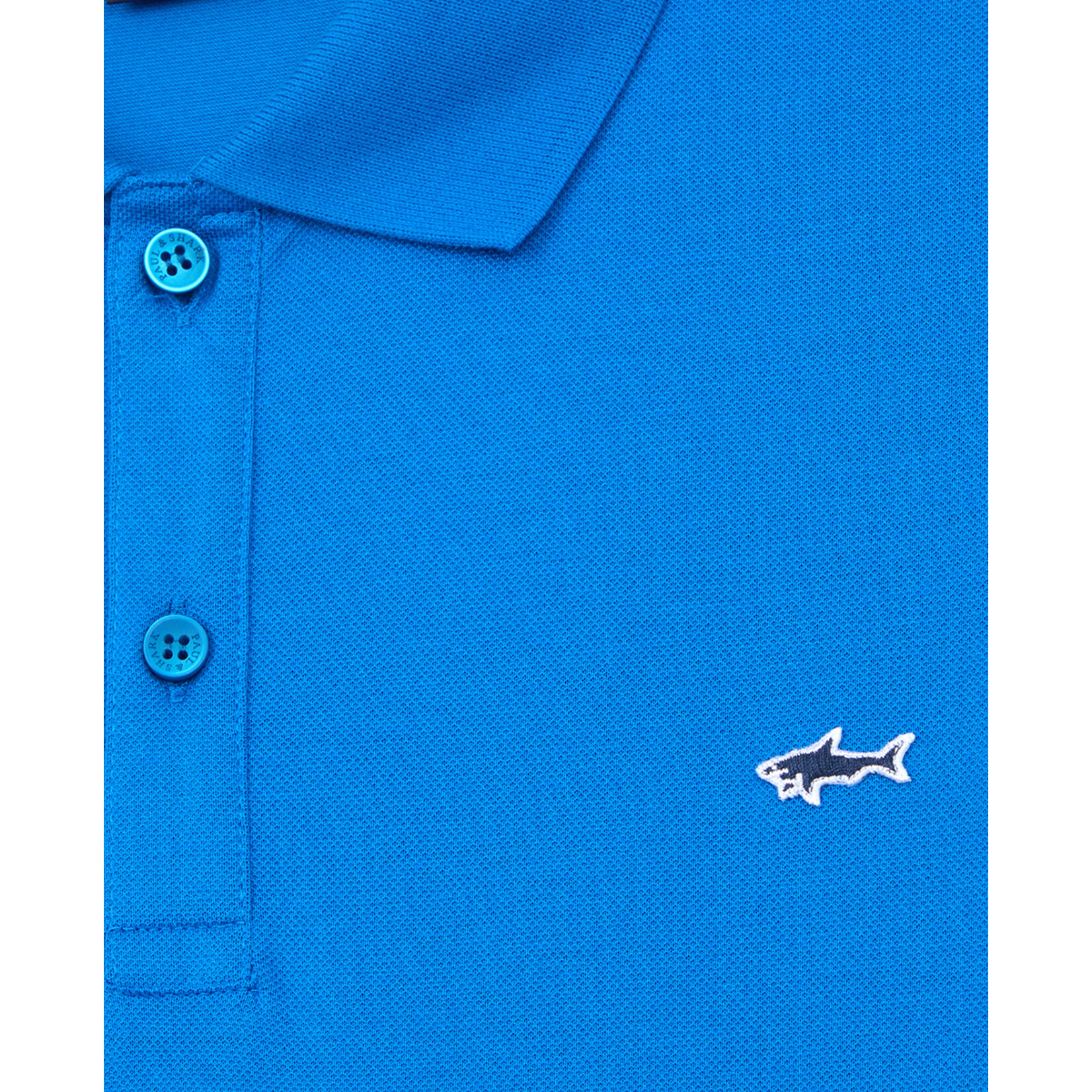 Paul & Shark basic korte mouw piqué polo cobalt