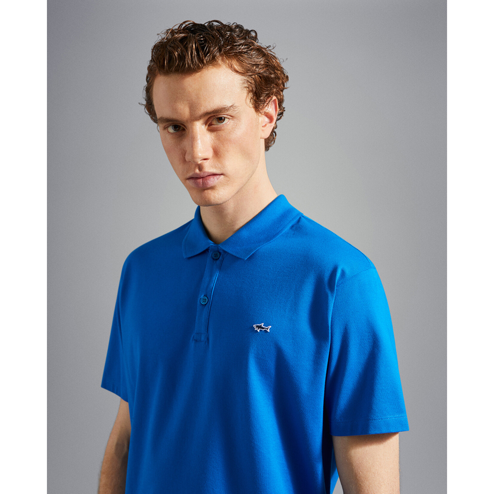 Paul & Shark basic korte mouw piqué polo cobalt