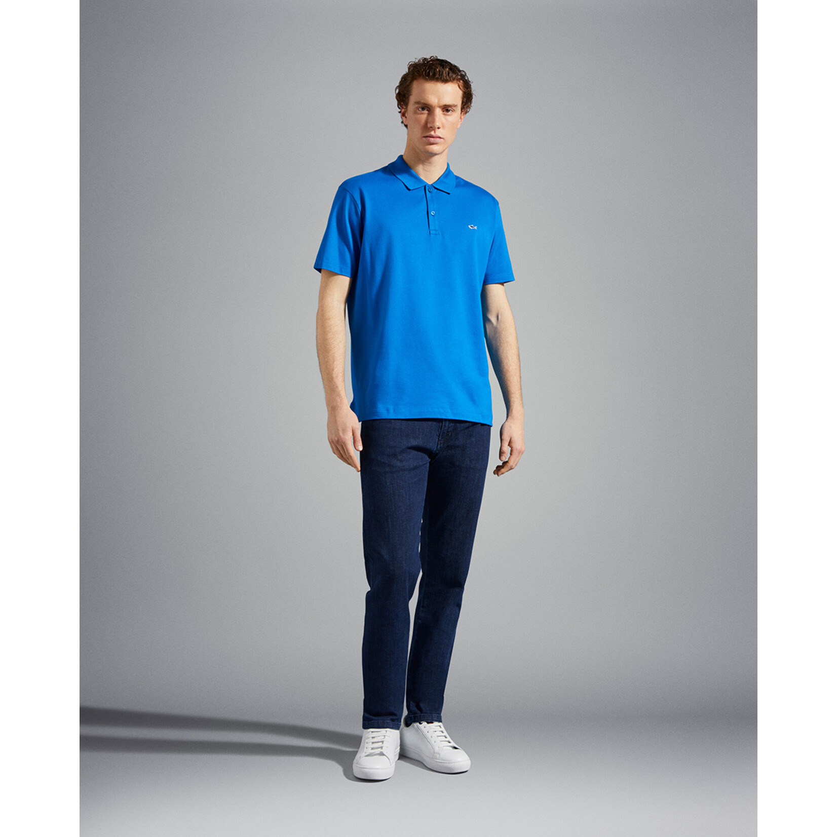 Paul & Shark basic korte mouw piqué polo cobalt