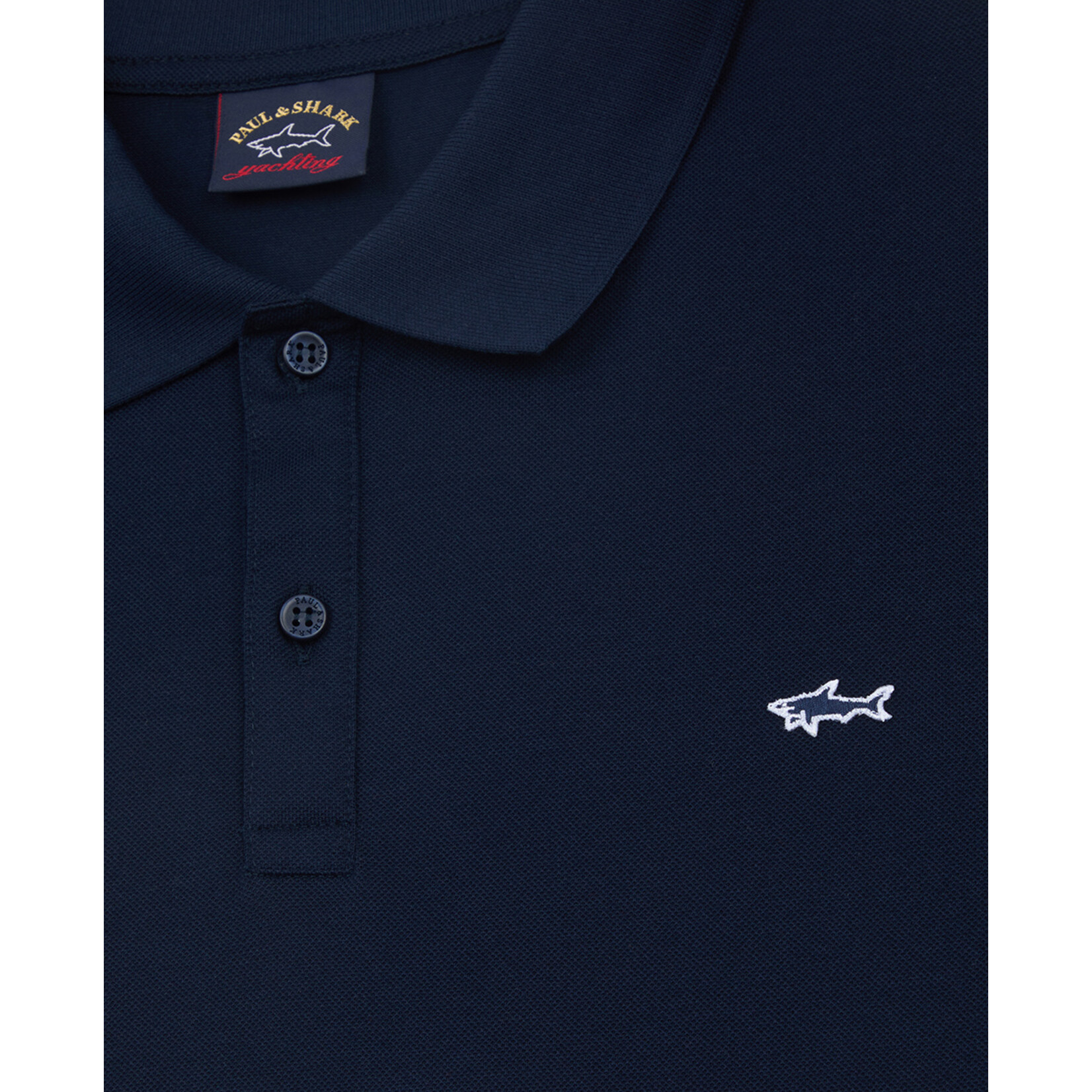 Paul & Shark basic korte mouw piqué polo marine