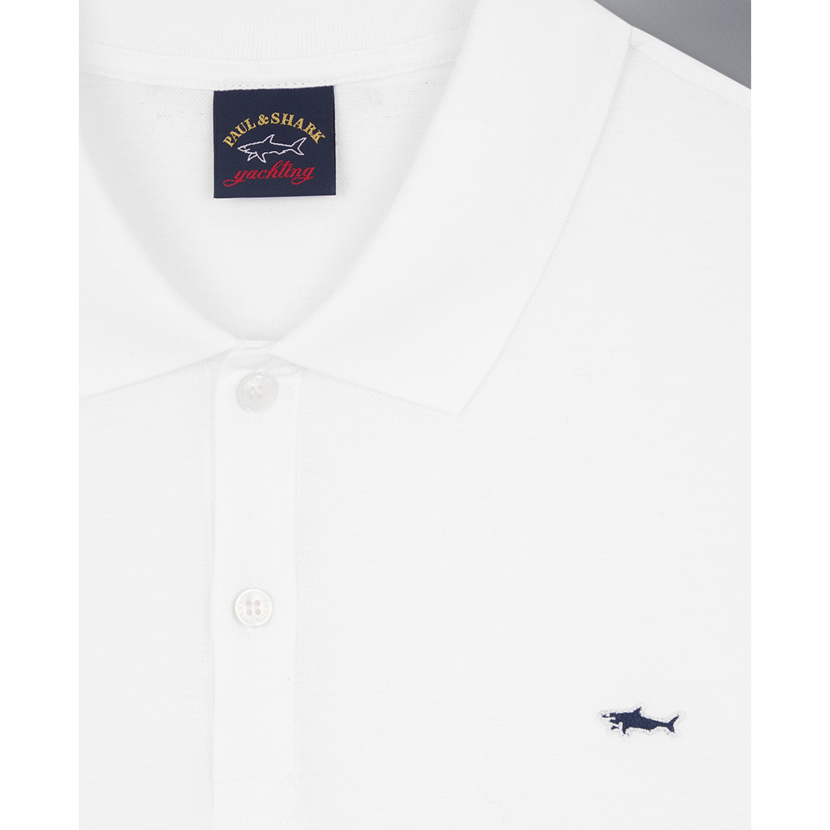 Paul & Shark basic korte mouw piqué polo wit